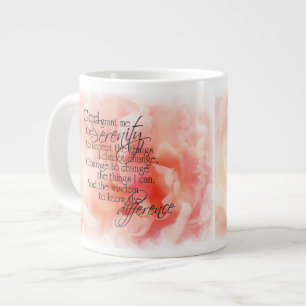 Prière de sérénité avec la tasse rose d'éléphant