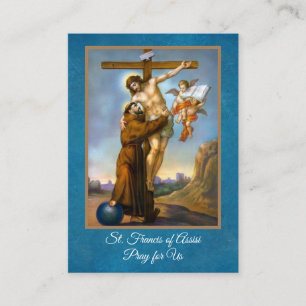 Prière de St Francis des cartes saintes d'Assisi