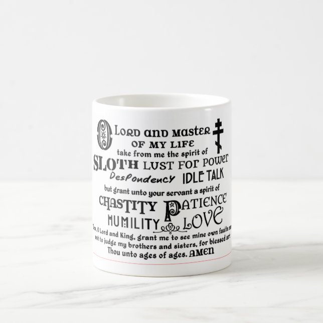 Prière de tasse de café de St Ephrem (Centre)
