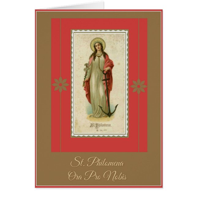 Prière de Vierge et de martyre de St Philomena (Devant)