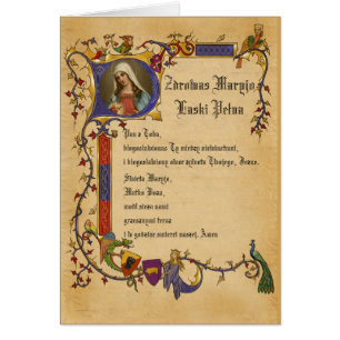 Prière d'Hail Mary en polonais