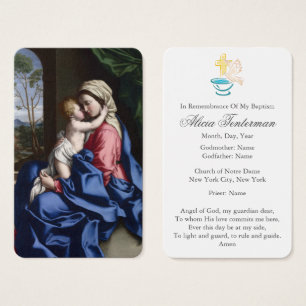 Prière du baptême   Embracement Virgin & Enfant
