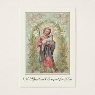 Prière du Bouquet spirituel religieux Carte Sainte