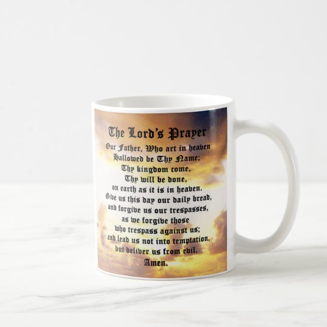 Prière du Seigneur, Mug de prière (Droite)