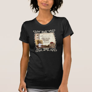 Prière et T-shirt de la femme de chocolat