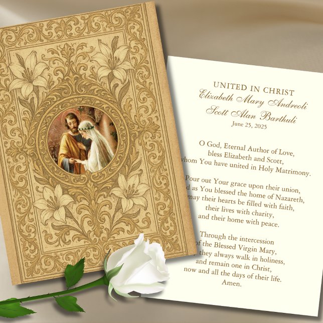 Prière Mariage catholique Betrothal Mary Joseph (Créateur téléchargé)