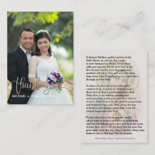 Prière Mariage catholique   Carte Sainte Vierge Ma