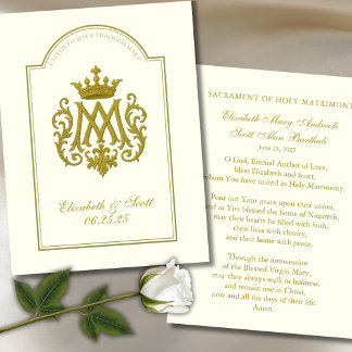 Prière Mariage catholique Marian