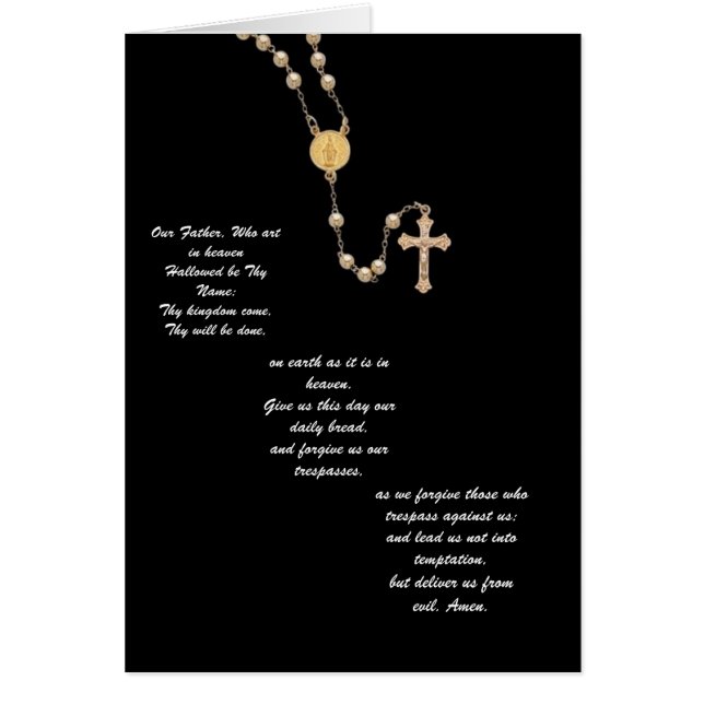 Prière "Notre Père" (Devant)