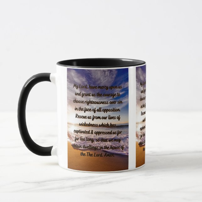 Prière Pour La Délivrance De La Mug Deux Tons Du P (Gauche)