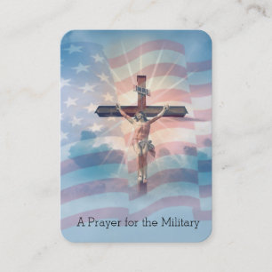 Prière pour les militaires Carte Sainte