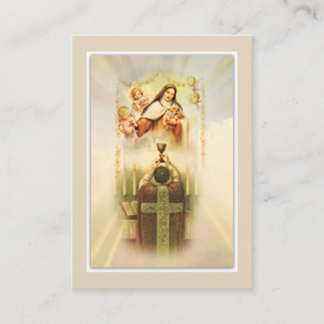 Prière pour les prêtres par Sainte-Thérèse Carte S (Devant)