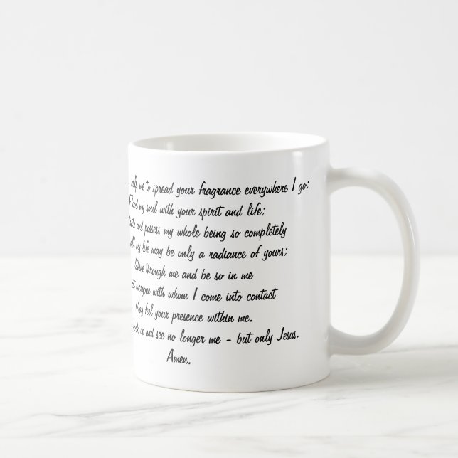 PRIÈRE POUR RAYONNER LA TASSE DE JÉSUS (Droite)