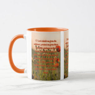 Prière Pour Une Mug À Deux Tons Du Bouclier De Pro
