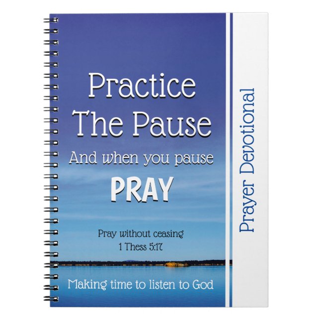Prière PRATIQUE DE DÉvotion THE PAUSE Journal (Devant)