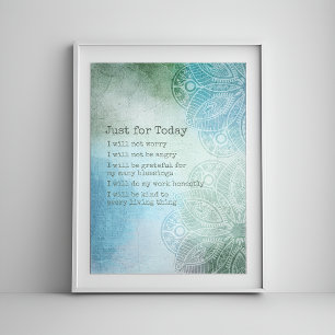 Prière Reiki - 5 principes quotidiens Poster