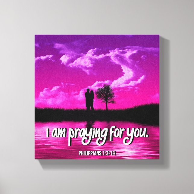 Prière - Toile Emballée Premium (Gloss) (Recto)