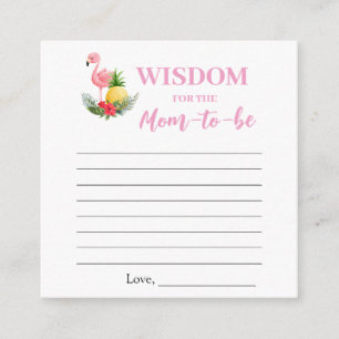 Prières de Flamant rose tropical pour carte de Bab