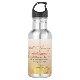Priest, 50th Anniversary of Ordination Blessing 532 Ml Water Bottle