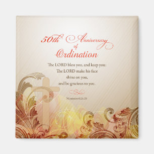 Priest, 50th Anniversary of Ordination Blessing Magnet