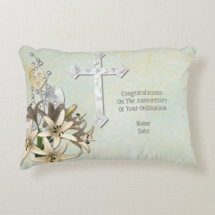 Priest Anniversary 15th 20th 25th 30th 40th 50th Decorative Pillow