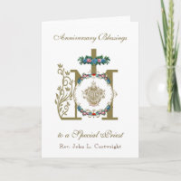 Priest Anniversary Ordination Marian Cross IHS