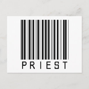 Priest Bar Code Postcard