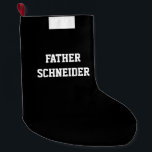 Priest Clergy Deacon Catholic Religious Large Christmas Stocking<br><div class="desc">Every priest will love having his own personalized Christmas stocking with the Roman Catholic Priest Clergy collar. All text and fonts can be modified.</div>