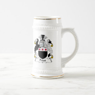 Priest Family Crest Beer Stein