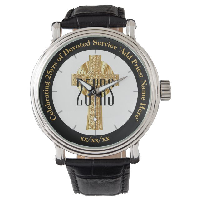 Priest Gift Ordination Anniversary Commemorative Watch (Front)
