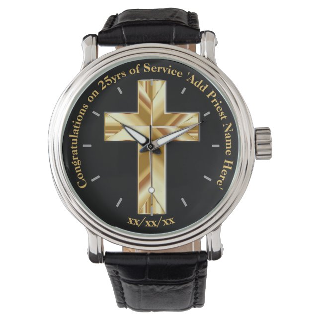 Priest Gift Ordination Anniversary Thank You Xmas Watch (Front)