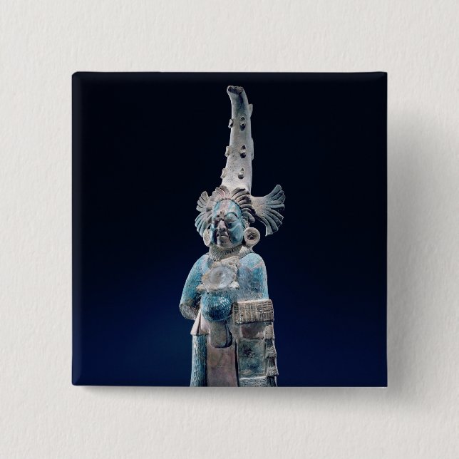 Priest in ceremonial robes, Isle of Jaina 2 Inch Square Button (Front)