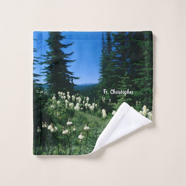Priest Landscape Personalized Wash Cloth (Wash Cloth)