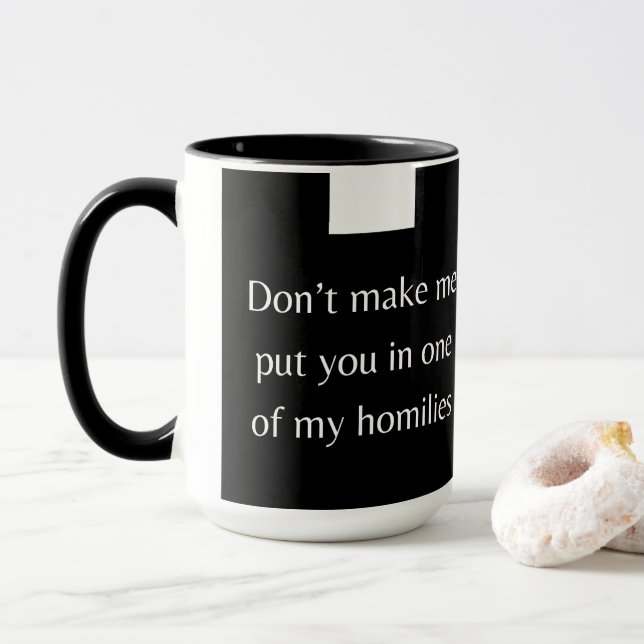 Priest or Deacon Homily Mug (With Donut)