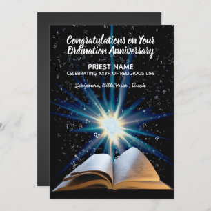 Priest Ordination Anniversary - ANY YEARS Ordained Invitation