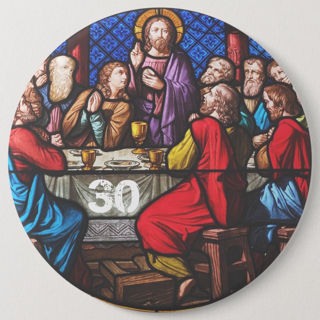 Priest Ordination Anniversary edit years 6 Inch Round Button (Front)