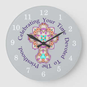 Priest Ordination Anniversary Gift Large Clock