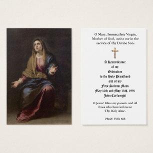 PRIEST ORDINATION ANNIVERSARY HOLY CARDS