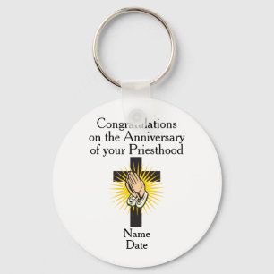 Priest Ordination Anniversary Retirement Birthday Keychain