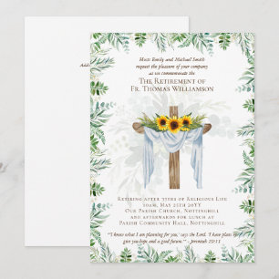 Priest Pastor Deacon Minister Retirement Invites