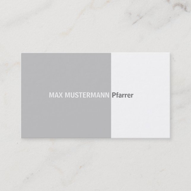 priest Pastor Visit card (Front)