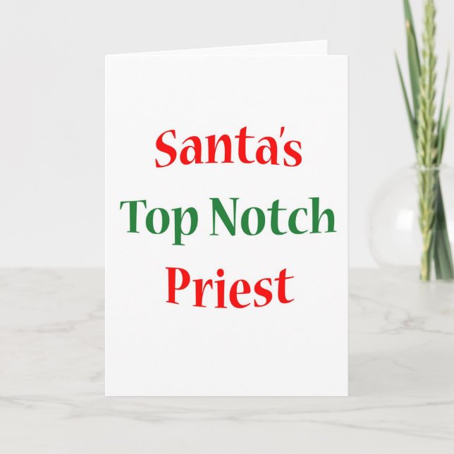 Priest Top Notch Holiday Card (Front)