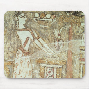 Priestess at an altar, detail from a mouse pad