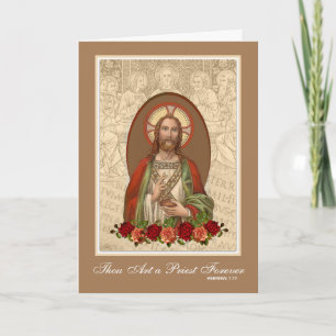 Priesthood Anniversary Priest Ordination Jesus Card