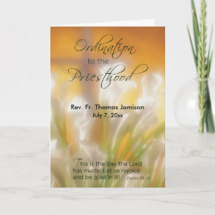 Priesthood Ordination, Customizable Name & Date, L Card