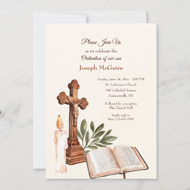 Priesthood Ordination Invitation (Front)