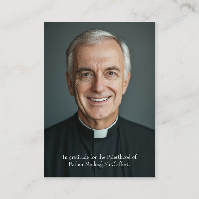 PRIESTHOOD SUNDAS CARTES DE PRIÈRE PERSONNALISÉES (Devant)