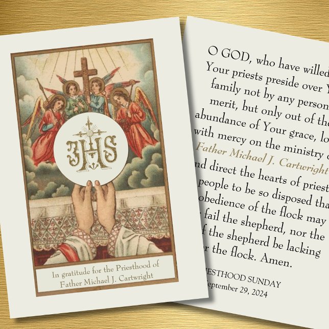 PRIESTHOOD SUNDAS CARTES DE PRIÈRE PERSONNALISÉES (Créateur téléchargé)