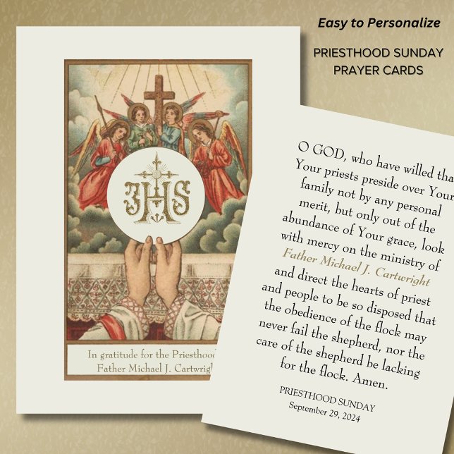 PRIESTHOOD SUNDAS CARTES DE PRIÈRE PERSONNALISÉES (Créateur téléchargé)