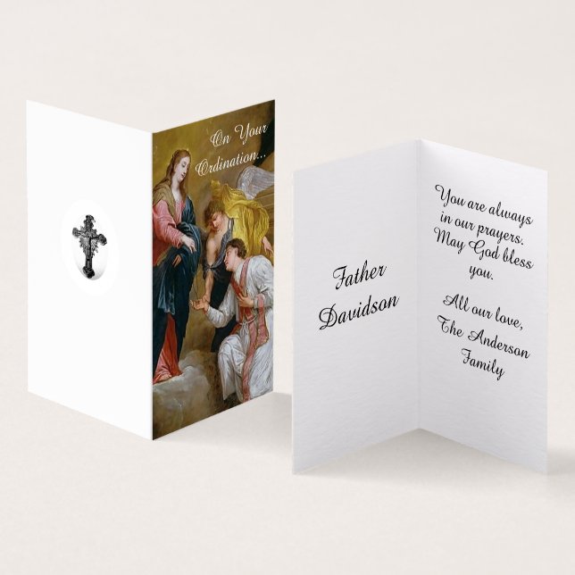 Priestly Ordination Card (Inside and Outside)